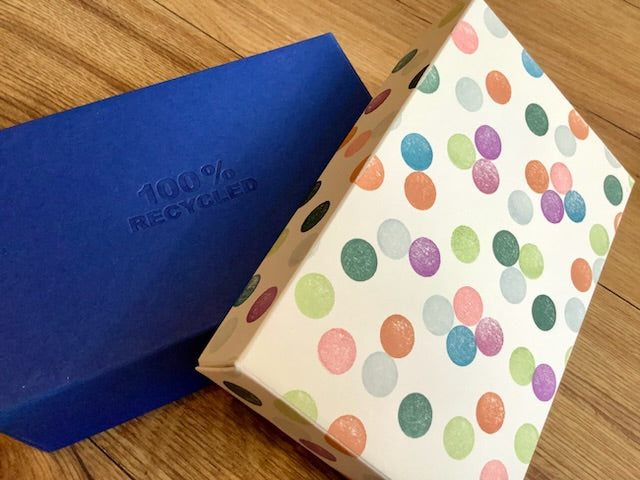 Buntbox M (17x11cm) Geschenkschachtel° - Polly Paper - Umweltfreundliche Schreibwaren
