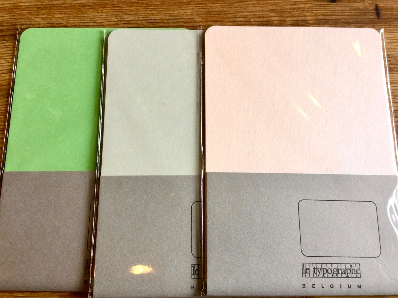 Set 5 Postkarten A6 abgerundet - le typographe - Polly Paper - Umweltfreundliche Schreibwaren