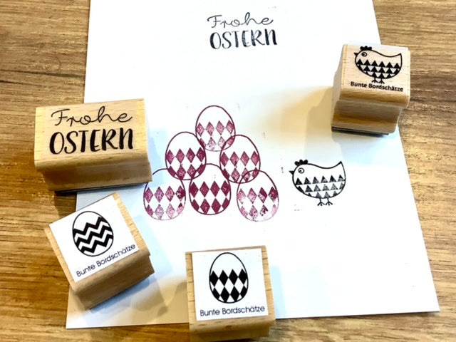 Stempel 3x23cm Frohe Ostern (Bordschätze)