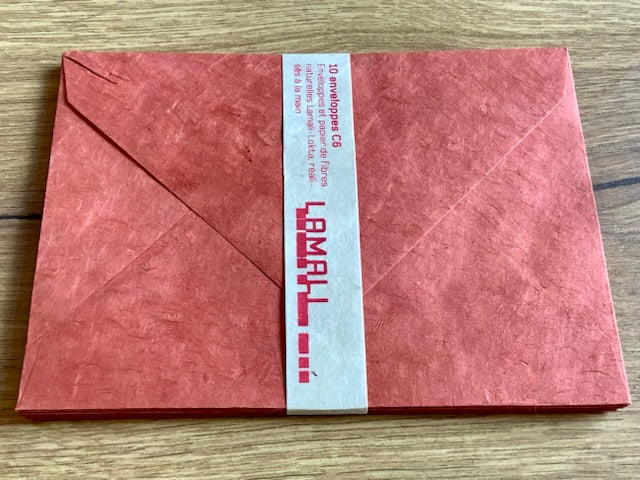 Briefumschläge 10x C6 Nepalpapier Lamali° - Polly Paper - Umweltfreundliche Schreibwaren