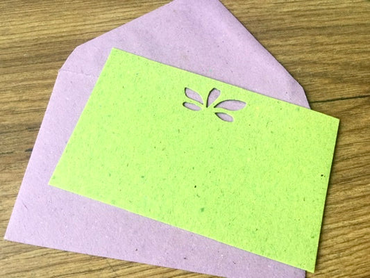Mini-Karte arbos eco „Fior di Loto“ - Polly Paper - Umweltfreundliche Schreibwaren