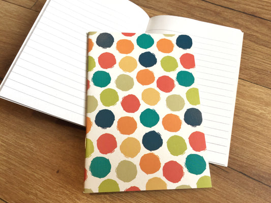 Notizheft A6 Dots liniert recycelt - Polly Paper - Umweltfreundliche Schreibwaren