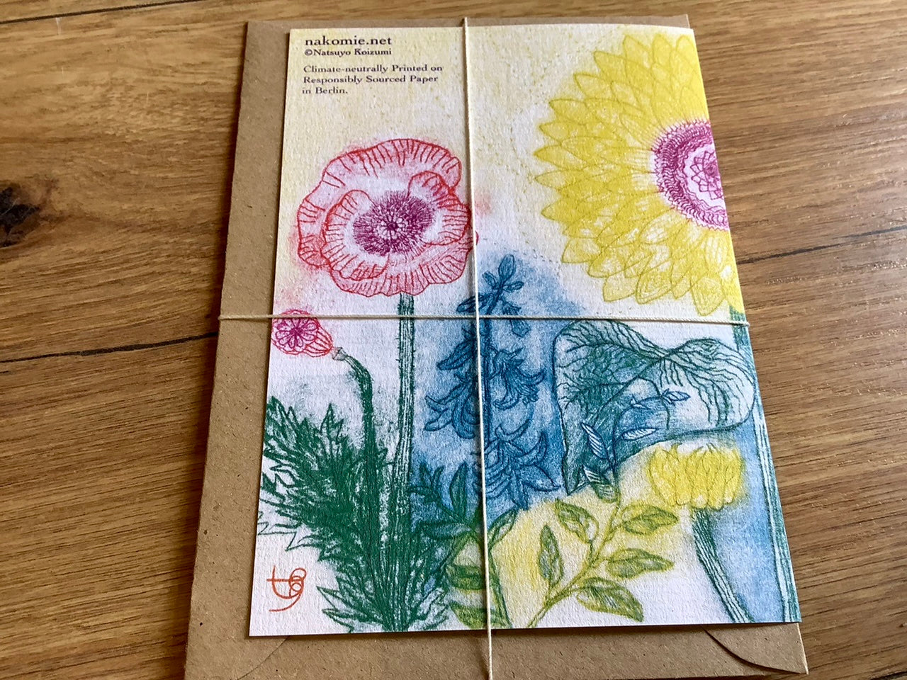 Grusskarte-sonnenblumen-nakomie