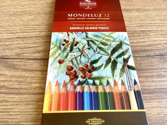Aquarell-Farbstifte Mondeluz KOH-I-NOOR (Pappetui)° - Polly Paper - Umweltfreundliche Schreibwaren