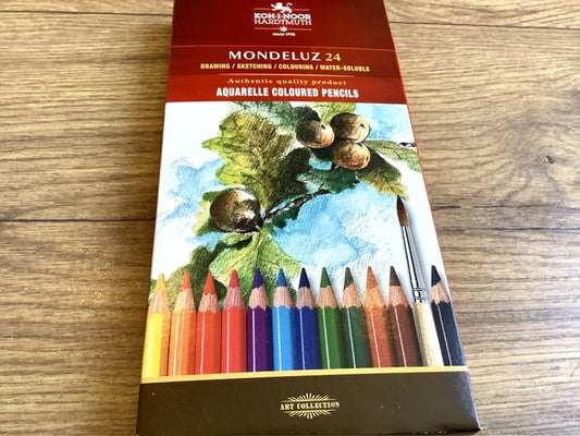 Aquarell-Farbstifte Mondeluz KOH-I-NOOR (Pappetui)° - Polly Paper - Umweltfreundliche Schreibwaren