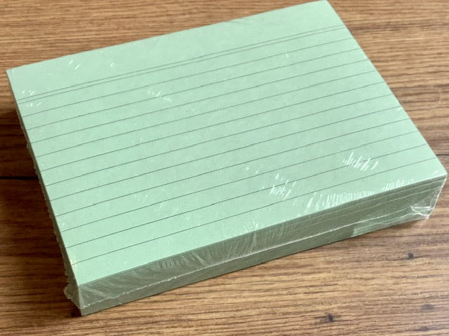 Karteikarten liniert A6 farbig 100Bl recycelt - Polly Paper - Umweltfreundliche Schreibwaren
