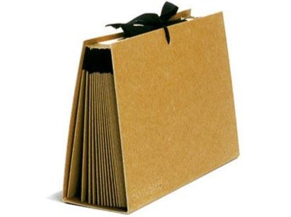 Fächermappe A4 38x25cm braun (Schwartz Recycled) - Polly Paper - Umweltfreundliche Schreibwaren