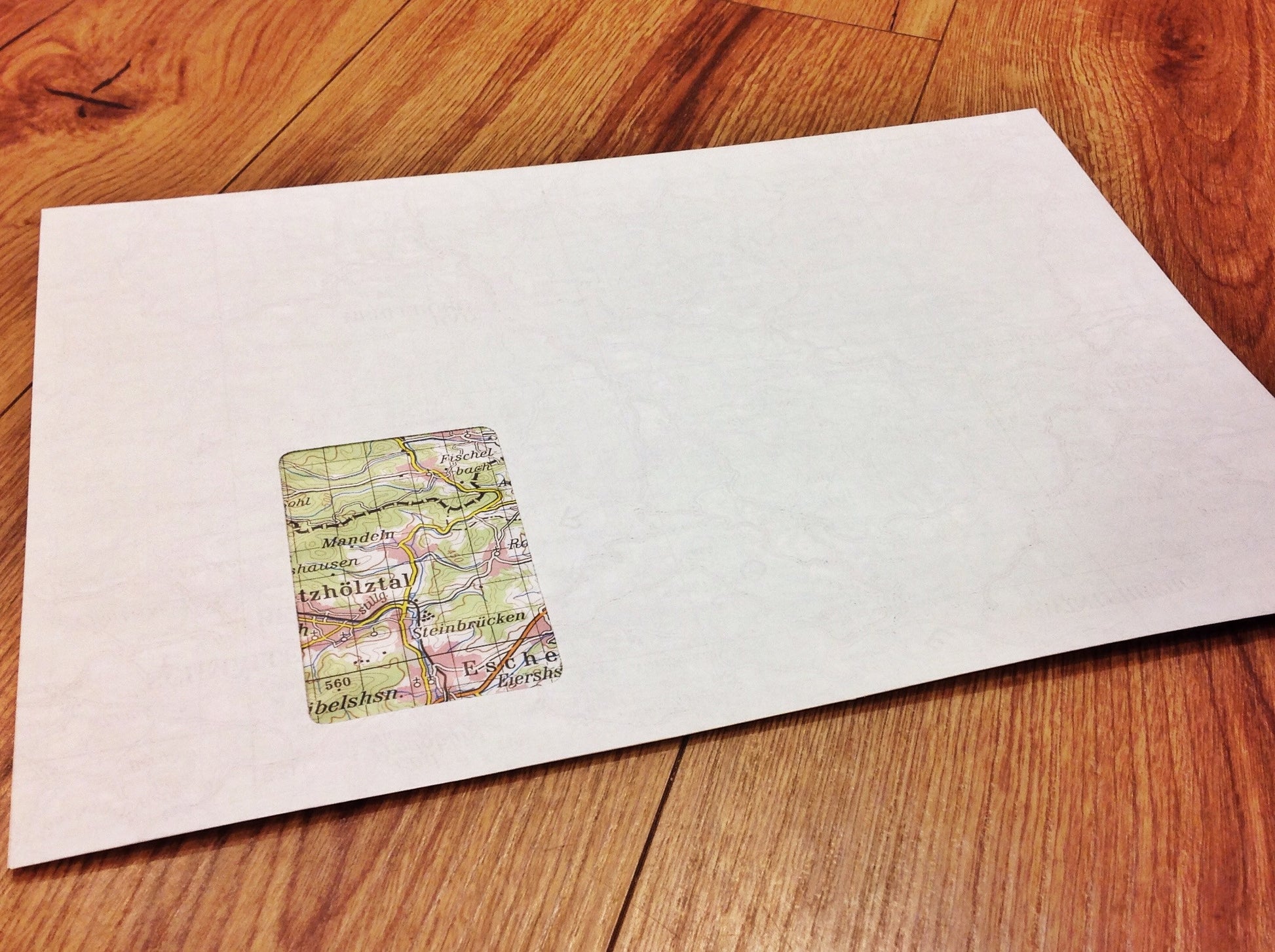 DRP C4 mF (innen Landkarte) Versandtasche° - Polly Paper - Umweltfreundliche Schreibwaren