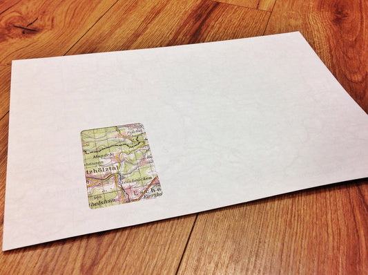 DRP C4 mF (innen Landkarte) Versandtasche° - Polly Paper - Umweltfreundliche Schreibwaren