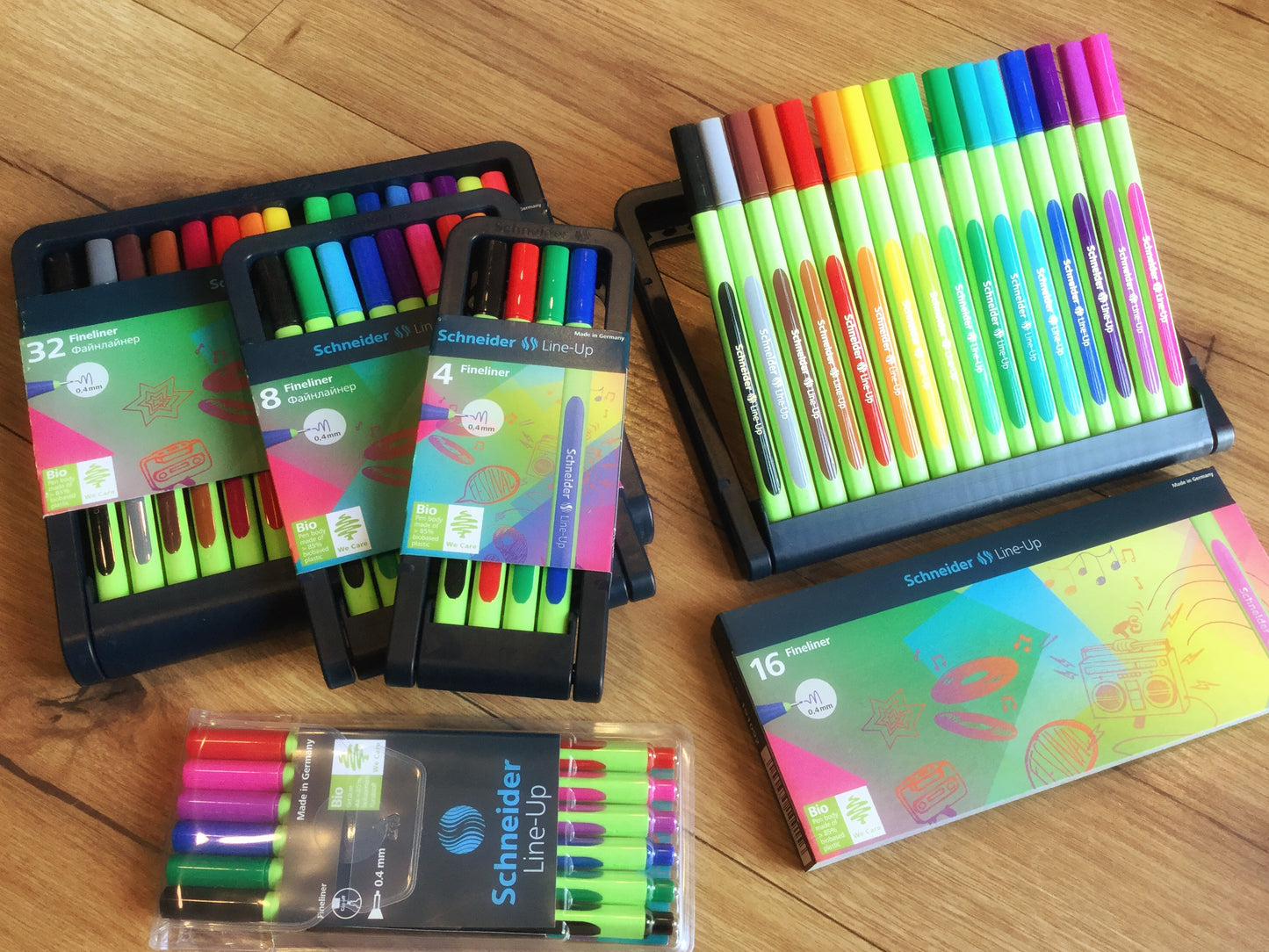 Fineliner Line-up Set Schneider° - Polly Paper - Umweltfreundliche Schreibwaren