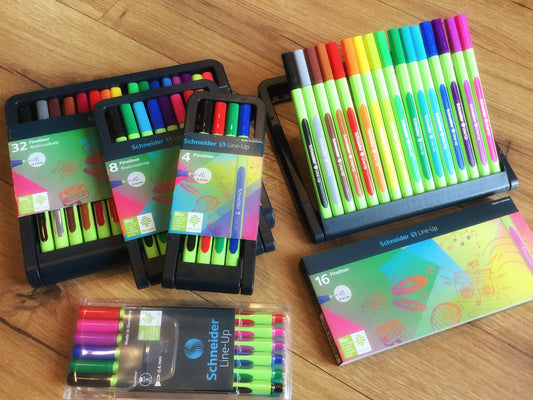 Fineliner Line-up Set Schneider° - Polly Paper - Umweltfreundliche Schreibwaren