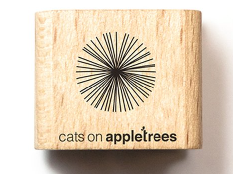 Mini-Stempel Kreis 6 (Linien) Cats on appletrees) - bei Polly Paper - Schöne Stempel in Berlin