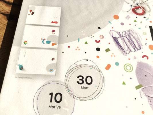 Schreibunterlage A2 30Bl 150g NINO Malblock - Polly Paper - Umweltfreundliche Schreibwaren