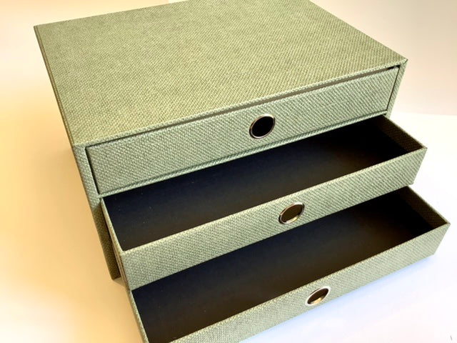 salbeigrüne Schubladenbox von Rössler