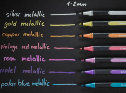 Metallicliner 020 Paint-It 1-2mm 4er-Set - Polly Paper - Umweltfreundliche Schreibwaren