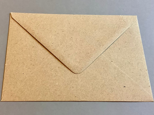 Briefumschlag C5 Kuvert braun nk Spitzklappe