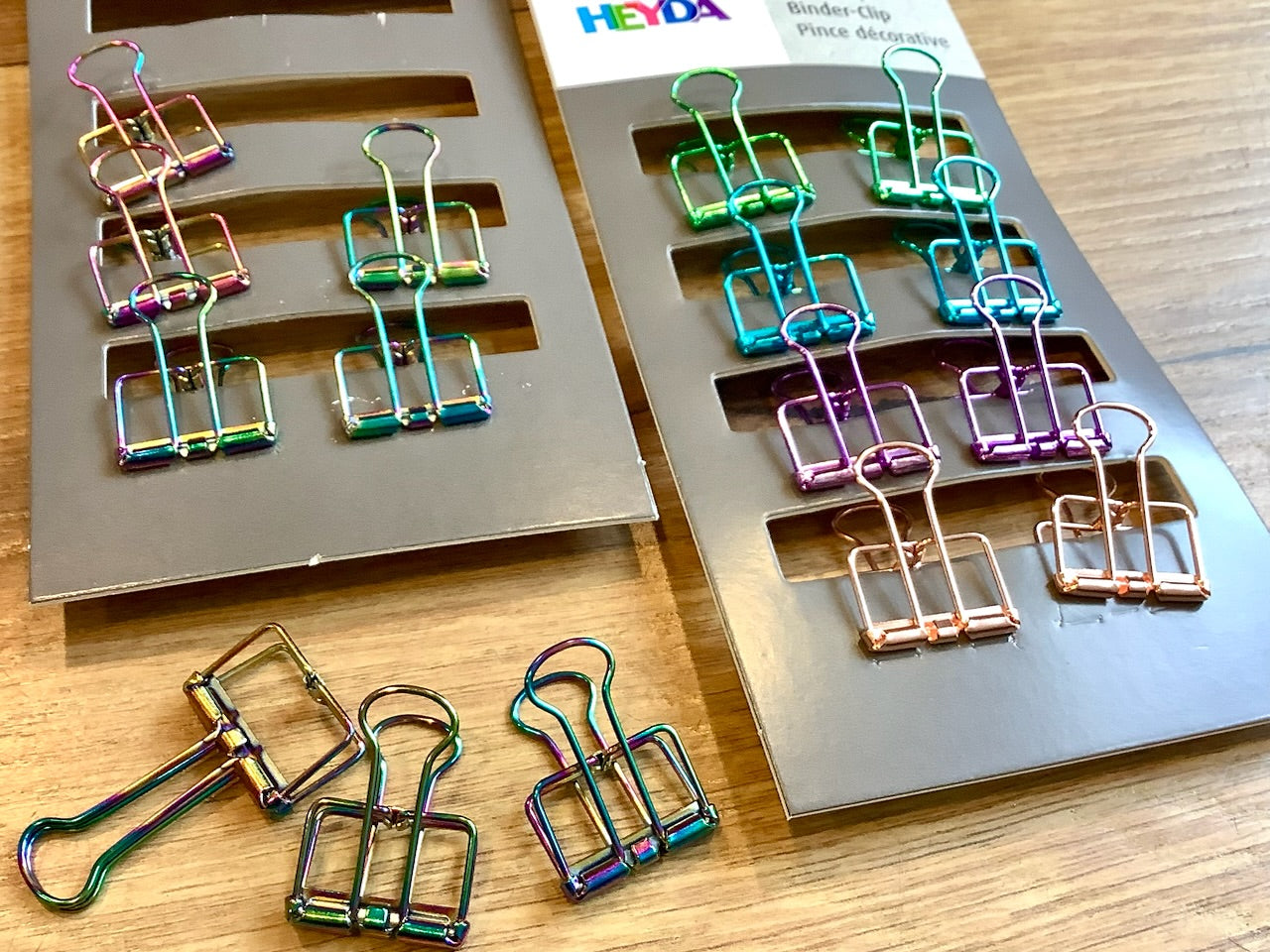 Deko-Clip farbig foldback Heyda° - Polly Paper - Umweltfreundliche Schreibwaren