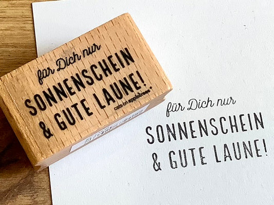 Stempel Sonnenschein & Gute Laune (Cats on appletrees) - Polly Paper - Umweltfreundliche Schreibwaren