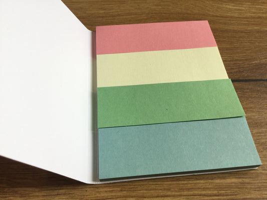 Haftnotizen Streifen 4 Farb Pagemarker 25x75mm - Polly Paper - Umweltfreundliche Schreibwaren