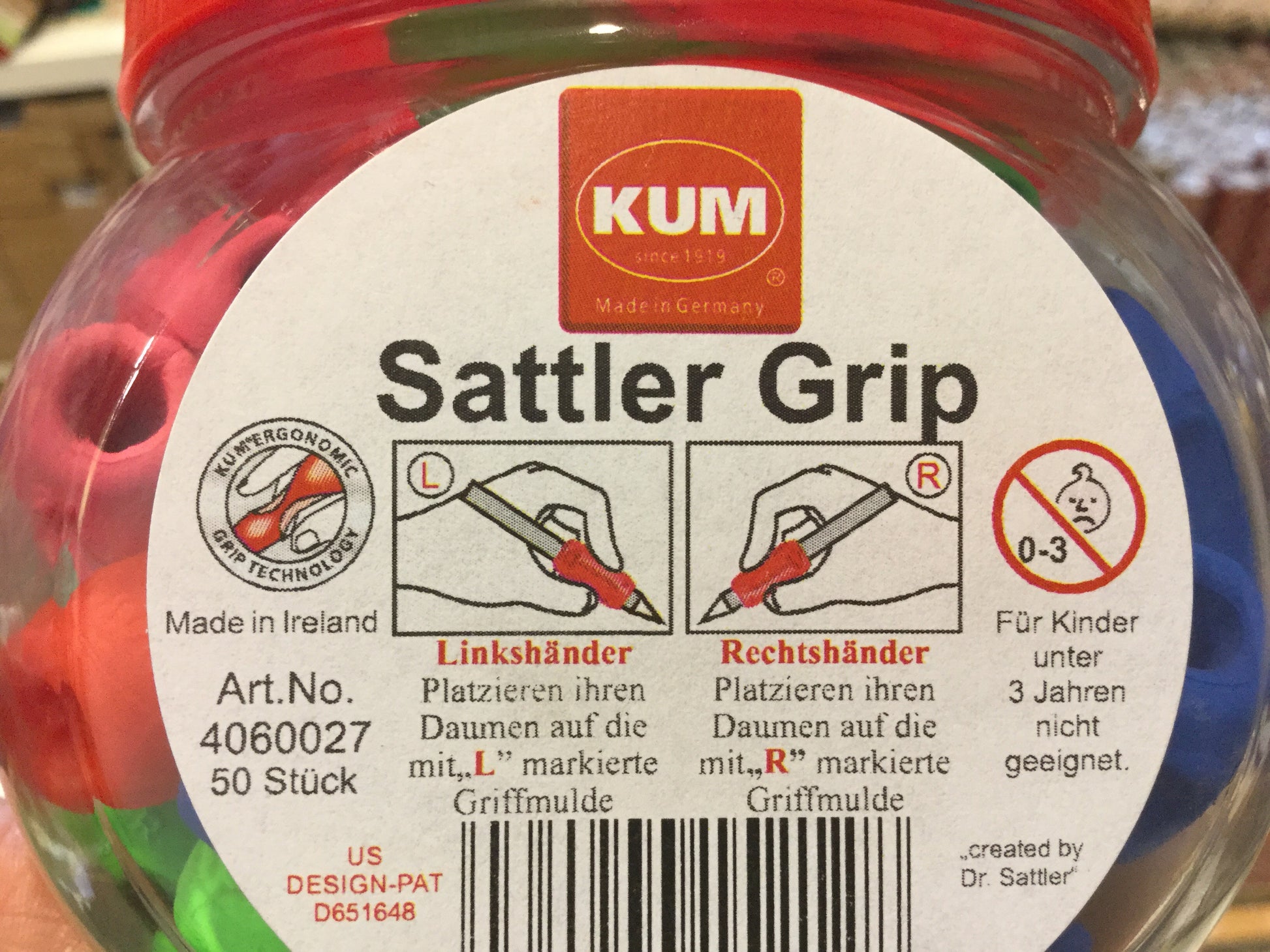 Schreibhilfe Sattler Grip KUM - Polly Paper - Umweltfreundliche Schreibwaren