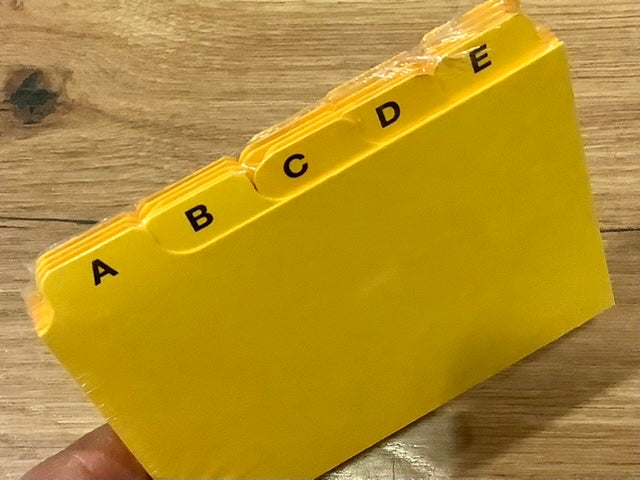 Kartei-Register A-Z A6 rot (Recyclingkarton)