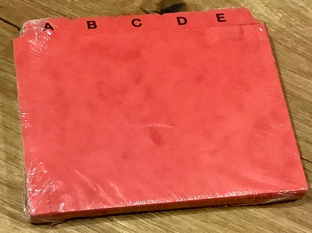 Kartei-Register A-Z A6 rot (Recyclingkarton)
