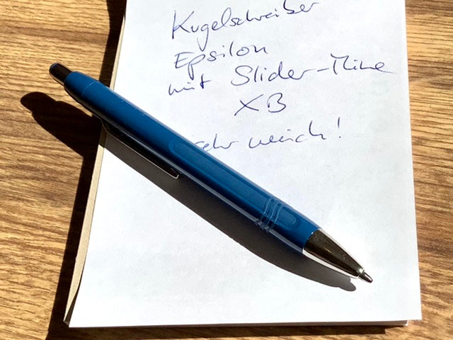 Kugelschreiber Epsilon XB blau Schneider - Polly Paper - Umweltfreundliche Schreibwaren