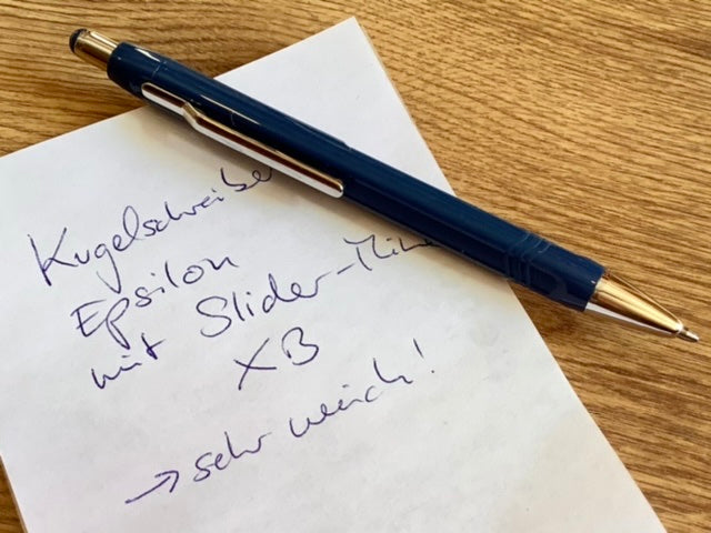 Kugelschreiber Epsilon XB blau Schneider - Polly Paper - Umweltfreundliche Schreibwaren