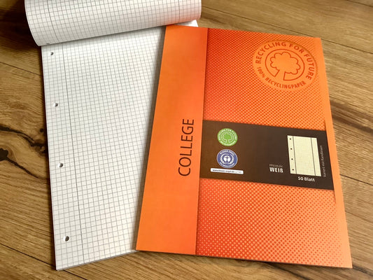 Matheblock A4 kariert Randlinien gelocht 50Bl Lin.38 RC