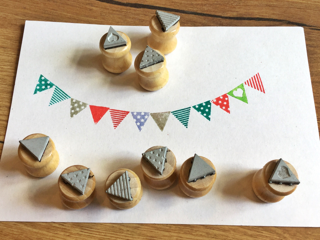 Ministempel Bordschätze Dreieck Wimpel
