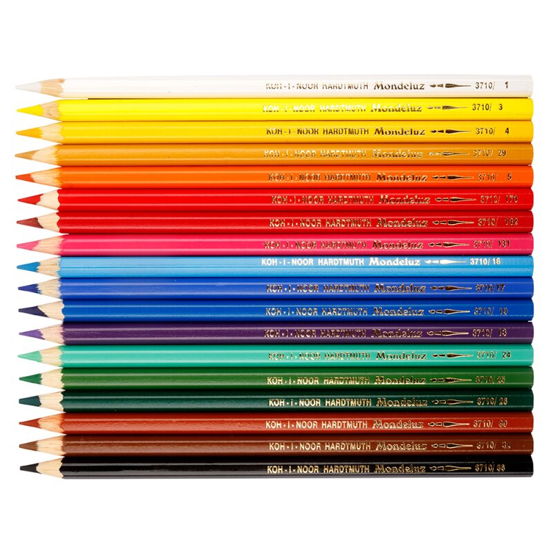 Aquarell-Farbstifte Mondeluz KOH-I-NOOR (Pappetui)° - Polly Paper - Umweltfreundliche Schreibwaren