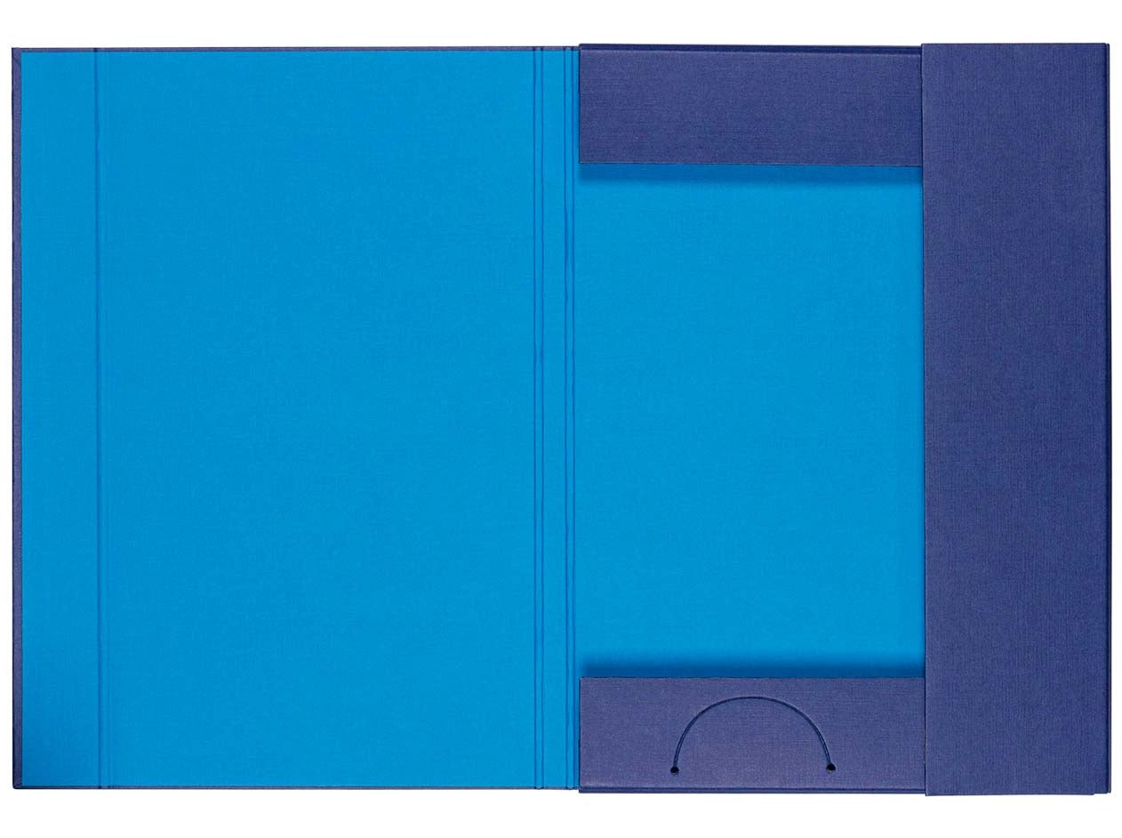 Sammelmappe Duo blau/ hellblau Gummizug