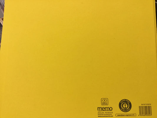 Schnellhefter blanko 320g/m² memo gelb - Polly Paper - Umweltfreundliche Schreibwaren