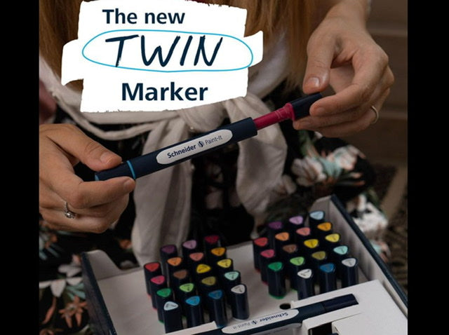 Twinmarker Paint-it 040 Brush pen Set 20 Farben