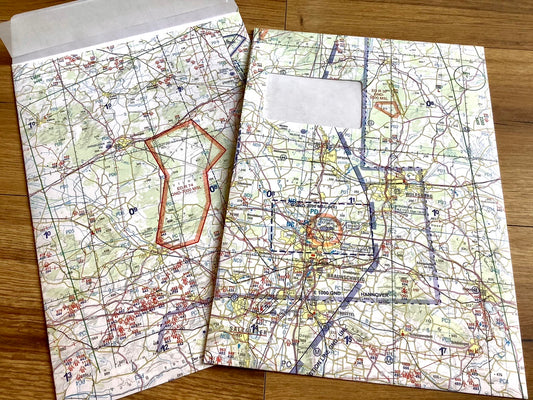 Landkarten-Umschlag C4 Versandtasche Direktrecycling einzeln